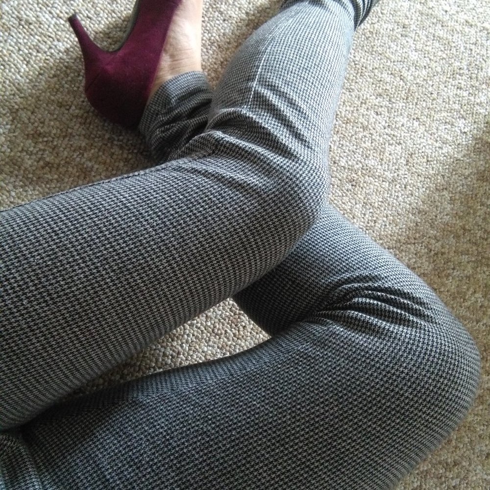 Houndstooth Pencil Pants